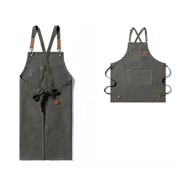 Lightweight Canvas Cross Back Chef Cotton Aprons