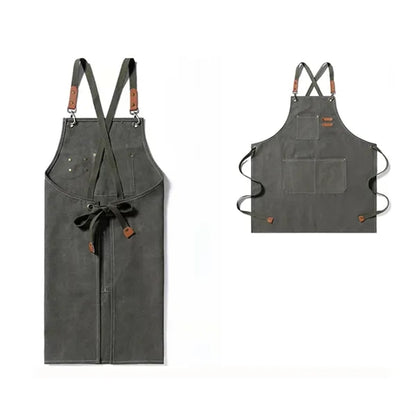 Lightweight Canvas Cross Back Chef Cotton Aprons