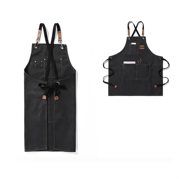 Lightweight Canvas Cross Back Chef Cotton Aprons