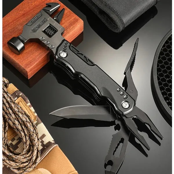 16In1 Multi-function Hammer Wrench Survival Camping Gear