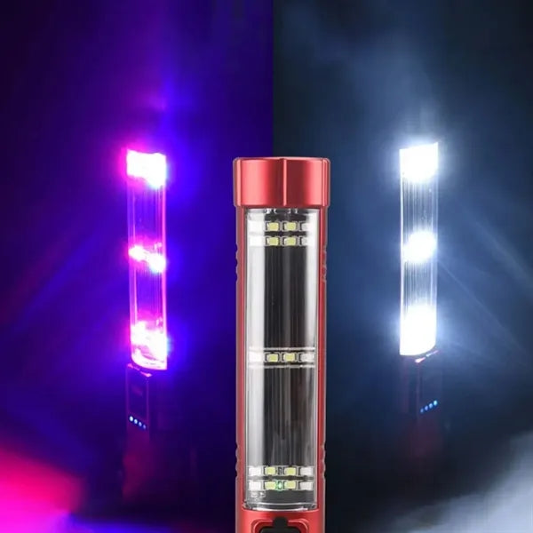 Multi Function Emergency Solar Rechargeable LED Flashlight