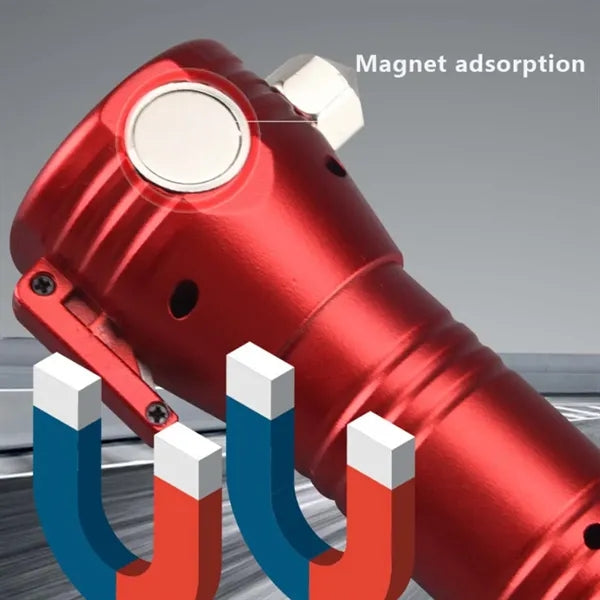 Multi Function Emergency Solar Rechargeable LED Flashlight