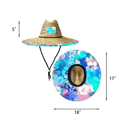 Sun Protection Straw Lifeguard Hat