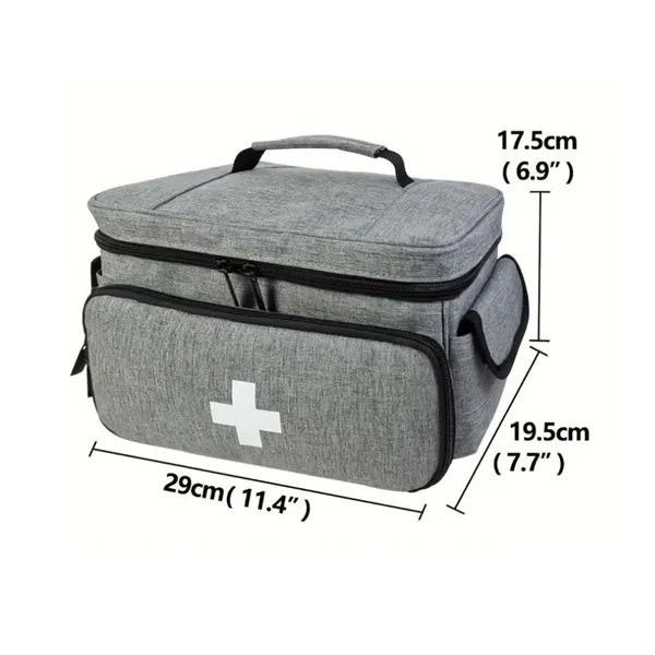 Versatile Large First Aid Organizer Medicine Storage Bag