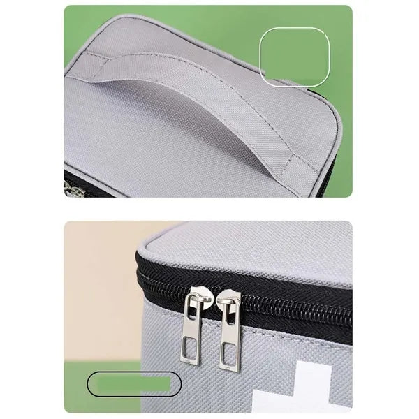 Portable First Aid Travel Home Outdoor Medicine Storage Bag