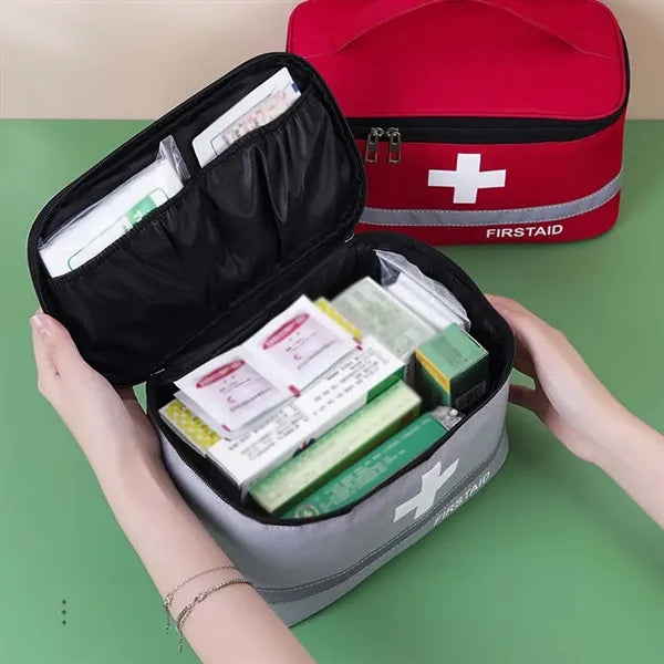 Portable First Aid Travel Home Outdoor Medicine Storage Bag