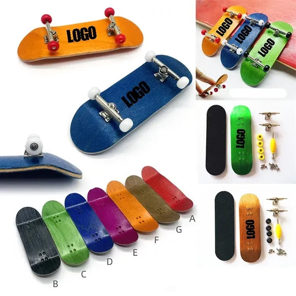 Color Mini Fingerboards Finger Skateboard Stress Relief Toy