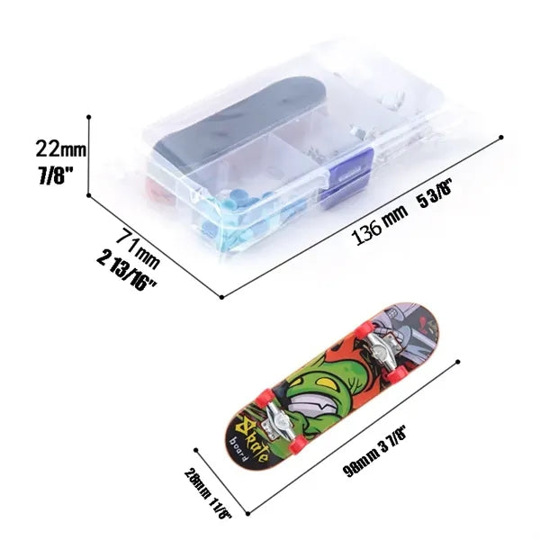 Color Mini Fingerboards Finger Skateboard Stress Relief Toy