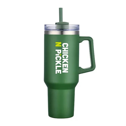 40oz. Travel Stainless Vacuum Insulated mug w/ handle