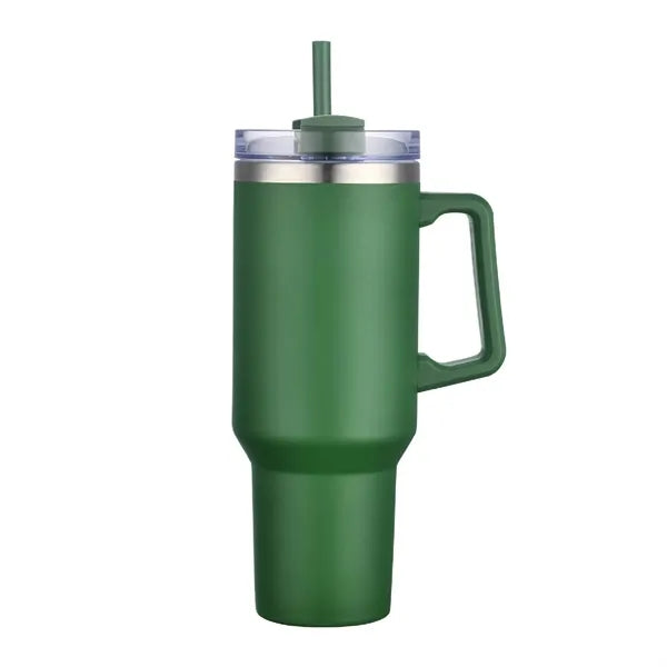 40oz. Travel Stainless Vacuum Insulated mug w/ handle