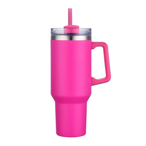 40oz. Travel Stainless Vacuum Insulated mug w/ handle