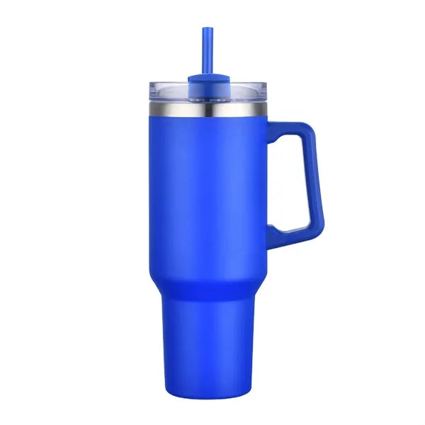 40oz. Travel Stainless Vacuum Insulated mug w/ handle