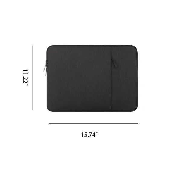 15.6in Laptop Sleeve Bag Canvas Case Briefcase Portable
