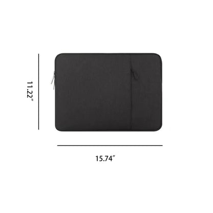 15.6in Laptop Sleeve Bag Canvas Case Briefcase Portable