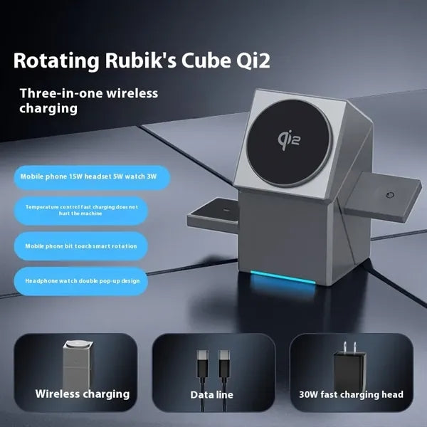 3-in-1 Wireless Charger 15W Magnetic Fast charge