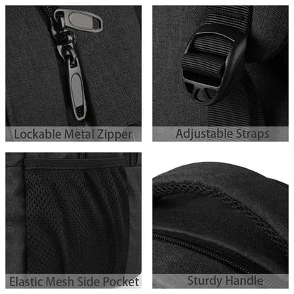 Laptop Backpack Luggage with USB Port Ideal Work Travel Bag