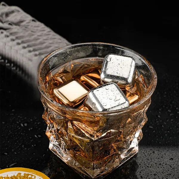 6 Pcs Stainless Steel Ice Cube Set