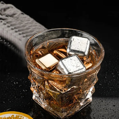 6 Pcs Stainless Steel Ice Cube Set