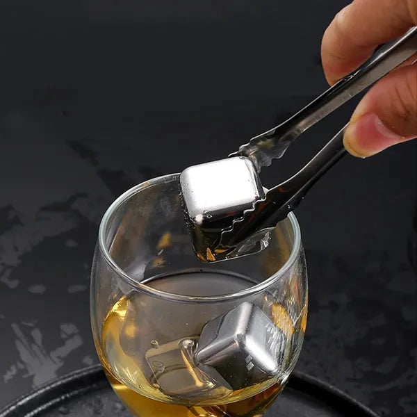 6 Pcs Stainless Steel Ice Cube Set