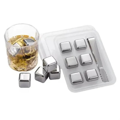 6 Pcs Stainless Steel Ice Cube Set