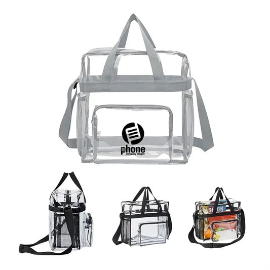 Stadium Approved Clear Tote Bag with Zipper Pocket