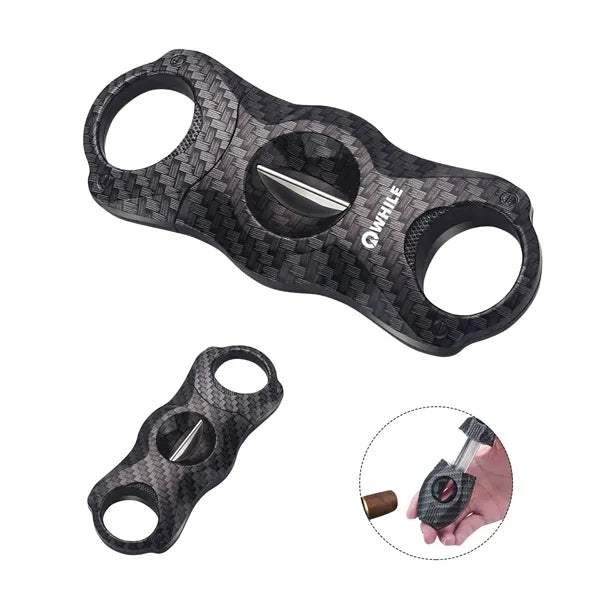 Portable Double Blade Stainless Steel Cigar Cutter