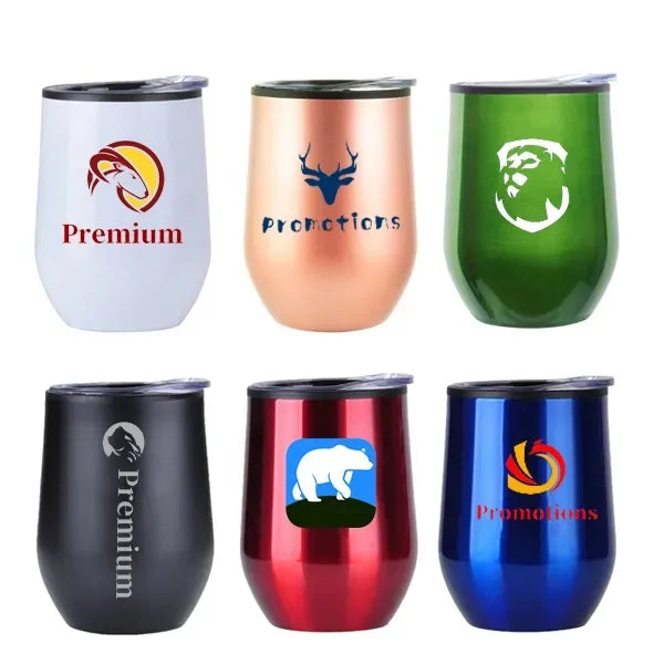 Stainless Steel Wine Tumbler - 12 oz.