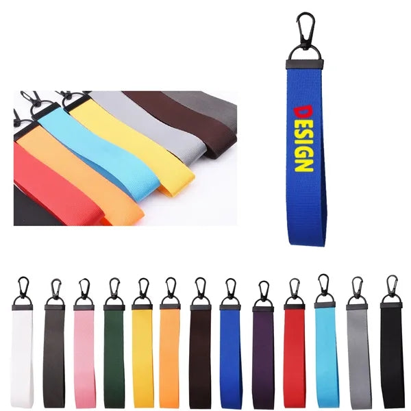 MOQ50 Ribbon Keychain Business Gift Customized Logo