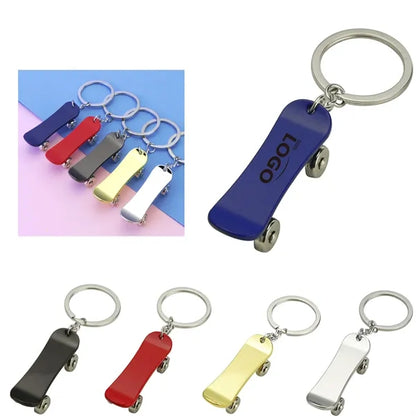 MOQ50 Skateboard Keychain Business Gift Customizable Logo
