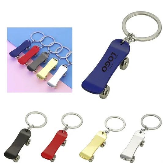 MOQ50 Skateboard Keychain Business Gift Customizable Logo