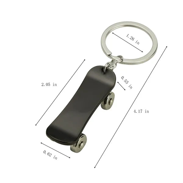 MOQ50 Skateboard Keychain Business Gift Customizable Logo