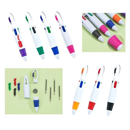 Four-Color Refill Climbing Button Pen
