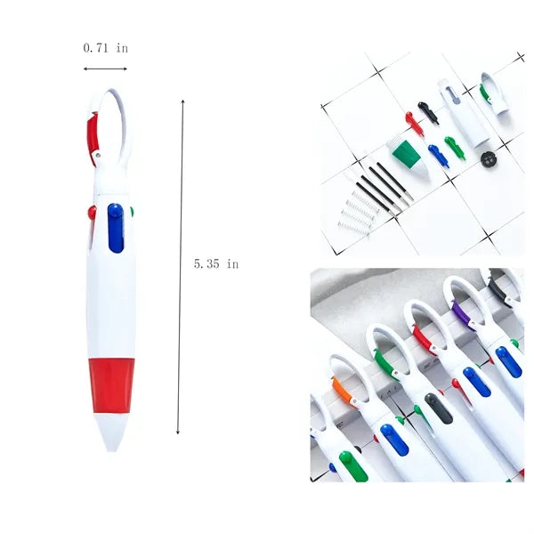 Four-Color Refill Climbing Button Pen