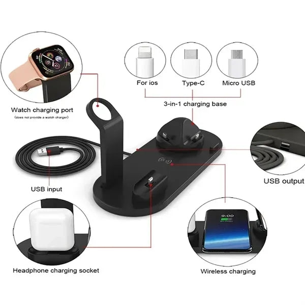 4 in 1  Wireless Charger Stand