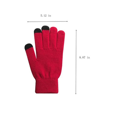 Warm Acrylic Gloves With Fleece Lining Custom Logo Option