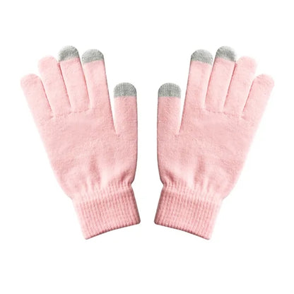 Warm Acrylic Gloves With Fleece Lining Custom Logo Option