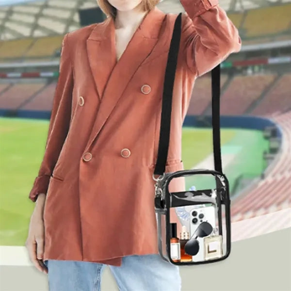 Clear Purse Stadium Messenger Bag CrossBody Concerts Sports