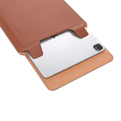 Laptop Sleeve Case Leather Bag Adjustable Stand Portable