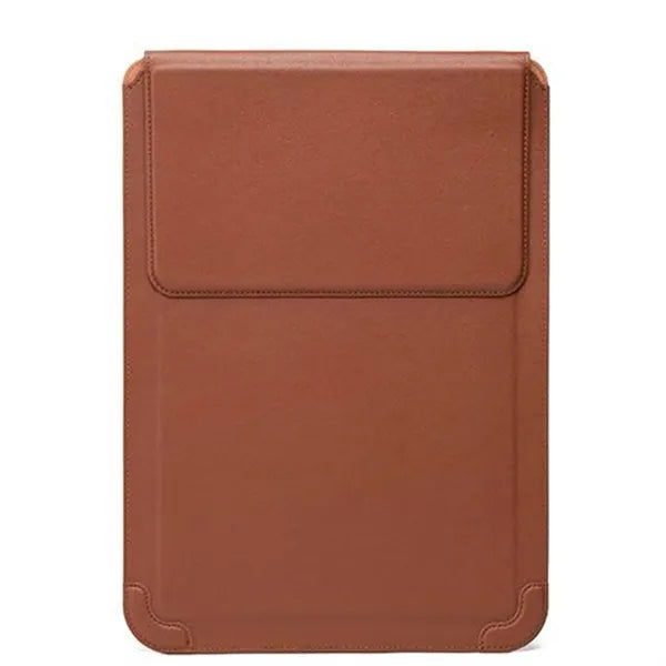 Laptop Sleeve Case Leather Bag Adjustable Stand Portable