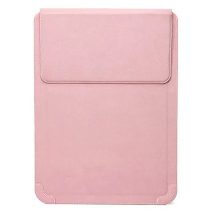 Laptop Sleeve Case Leather Bag Adjustable Stand Portable