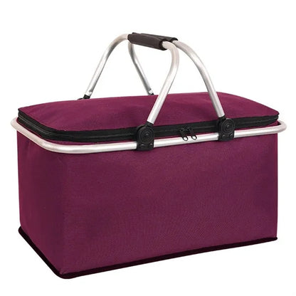 Foldable Lunch Insulated Large Tote Cooler Bag Box Pail Hot