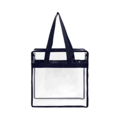 Stadium Approved Clear Zipper Tote Bag ( 12" x 12" x 6" )