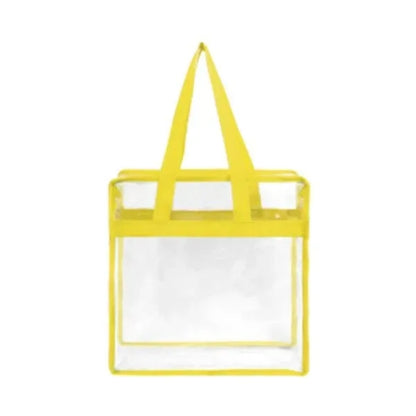 Stadium Approved Clear Zipper Tote Bag ( 12" x 12" x 6" )
