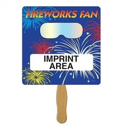 Square Fireworks Fan w/Fireworks Film