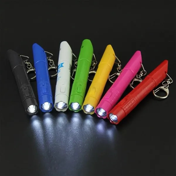 3 in 1 Emergency Ballpen LED Flashlight Whistle Keychain Pen