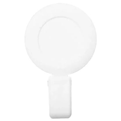Retractable Round Badge Reel Holder w/ Plastic Foldable clip