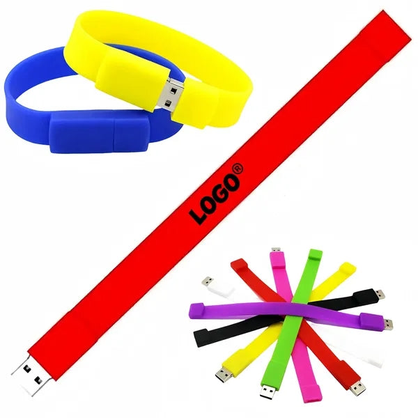 16GB Flash Drives Bracelet Bulk USB Wristband Data Storage