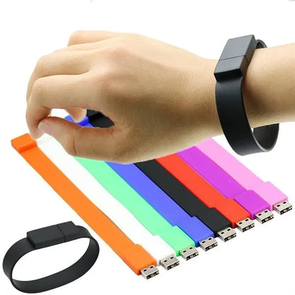 16GB Flash Drives Bracelet Bulk USB Wristband Data Storage