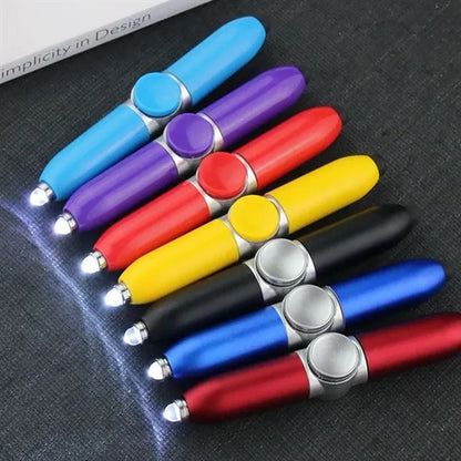 Decompression Pen Spining Writing Finger Light Shape Touch