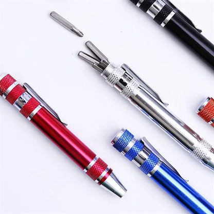 8 in 1 Pen Screwdriver Handy Tool Magnetic Mini Gadgets Gift